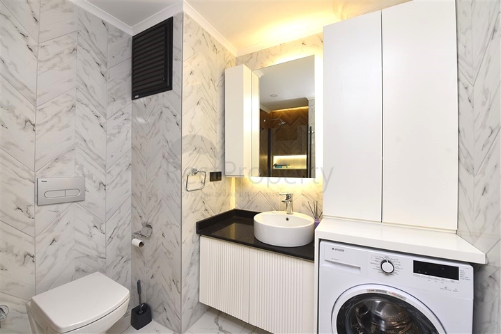 شقة للإيجار على بعد 5 دقائق من الشاطئ في وسط ألانيا