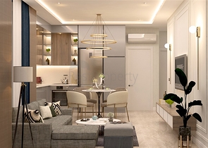 شقة 2 + 1 في مجمع قيد الإنشاء