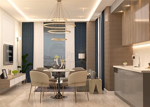 شقة 2 + 1 في مجمع قيد الإنشاء