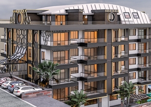 شقة في مبنى جديد ، وسط مدينة ألانيا ، منطقة شاطئ كليوباترا