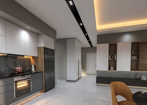 شقة في مبنى جديد ، وسط مدينة ألانيا ، منطقة شاطئ كليوباترا