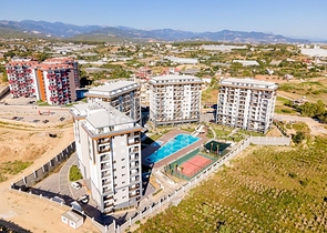 1 + 1 شقة في مجمع مع بنية تحتية غنية