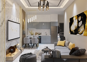 شقة بغرفة نوم واحدة في مجمع جديد