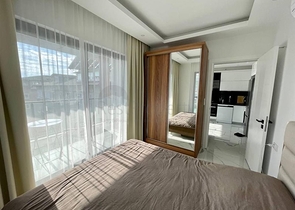 شقة 1+1 في وسط ألانيا في مبنى جديد