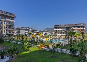 شقة 1+1 في مجمع فاخر في منطقة أوبا