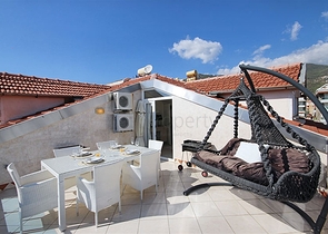 بنتهاوس مع إطلالة بانورامية في قلب ألانيا