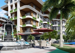 شقة 1+1 في مجمع حصري