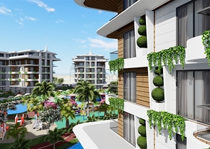 شقة 1+1 في مجمع حصري