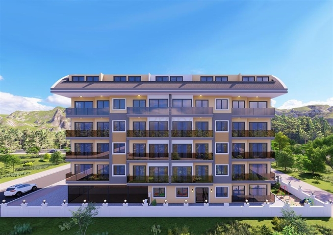 شقة 1+1 في مجمع جديد في وسط ألانيا