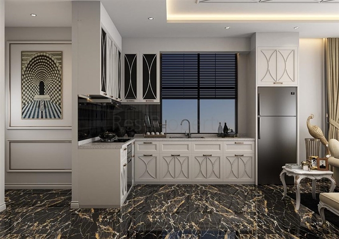 شقة 1+1 في مجمع جديد في وسط ألانيا