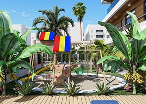 شقة 1+1 في مجمع جديد في وسط ألانيا