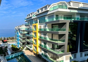 اطلالة بحر في كارجيجاك - شقة 2 غرفة وصالة -ضمن مجمع 5 نجوم -في كارجيجاك / الانيا 