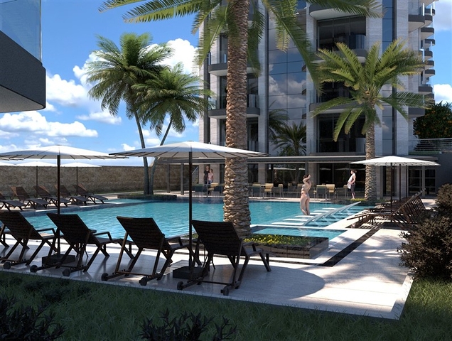 مجمع قيد الإنشاء على الخط الأول في منطقة محمودلار 