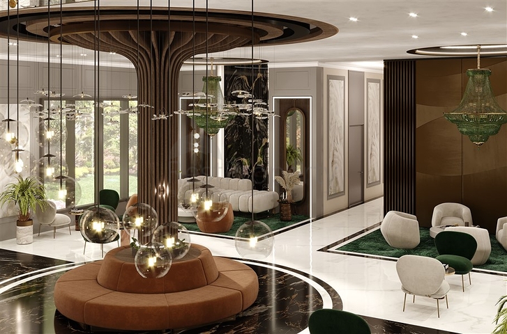 مجمع فاخر جديد مع بنية تحتية فندقية في باجلار