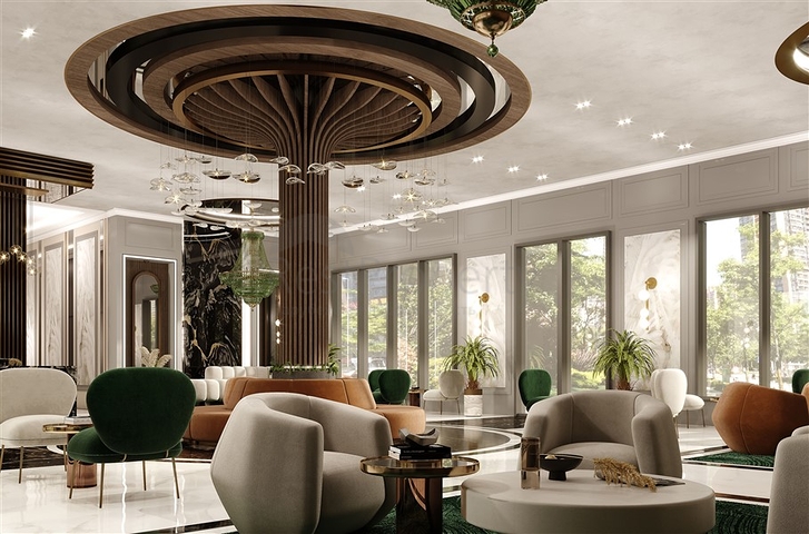 مجمع فاخر جديد مع بنية تحتية فندقية في باجلار