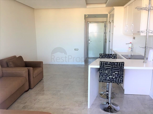 استديو ضمن مجمع سكني حديث على مسافة خطوات من شاطئ البحر 