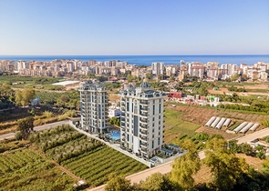 شقة 1+1 في مجمع سكني جديد في منطقة محمودلار