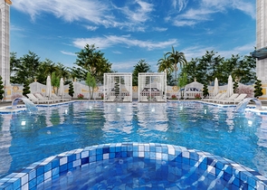 شقة 1+1 في مجمع سكني جديد في منطقة محمودلار