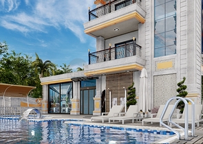 شقة 1+1 في مجمع سكني جديد في منطقة محمودلار