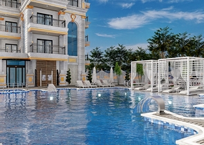 شقة 1+1 في مجمع سكني جديد في منطقة محمودلار