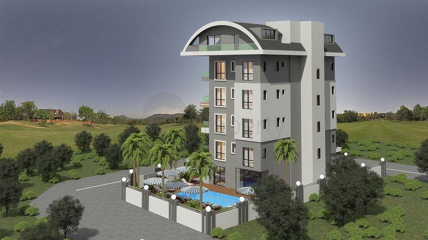 1 + 1 شقة في مجمع قيد الإنشاء