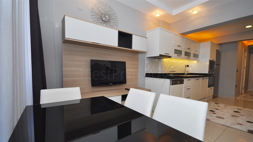 شقة مفروشة من غرفتي نوم في المركز السياحي في ألانيا