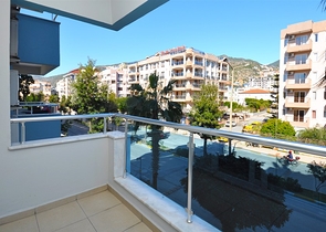 شقة مفروشة من غرفتي نوم في المركز السياحي في ألانيا