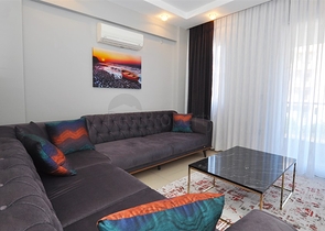 شقة مفروشة من غرفتي نوم في المركز السياحي في ألانيا