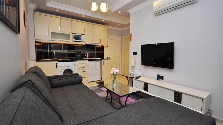  شقق 1+1 مع الحد الأدنى من البنية التحتية في وسط ألانيا