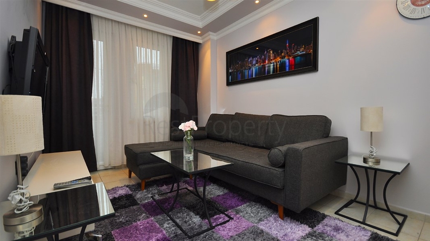  شقق 1+1 مع الحد الأدنى من البنية التحتية في وسط ألانيا