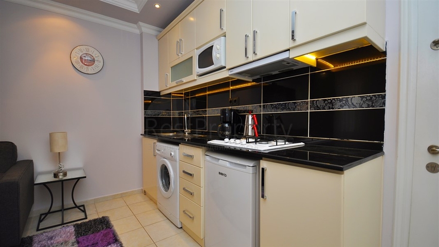  شقق 1+1 مع الحد الأدنى من البنية التحتية في وسط ألانيا