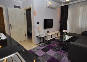  شقق 1+1 مع الحد الأدنى من البنية التحتية في وسط ألانيا