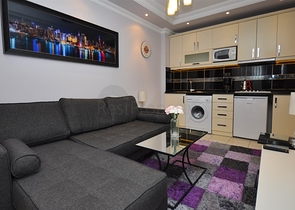  شقق 1+1 مع الحد الأدنى من البنية التحتية في وسط ألانيا