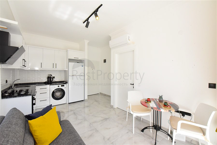 شقة جاهزة 1 + 1 في مجمع مع البنية التحتية للفندق 