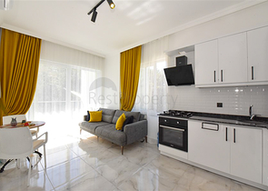 شقة جاهزة 1 + 1 في مجمع مع البنية التحتية للفندق 