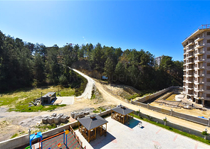 شقة جاهزة 1 + 1 في مجمع مع البنية التحتية للفندق 