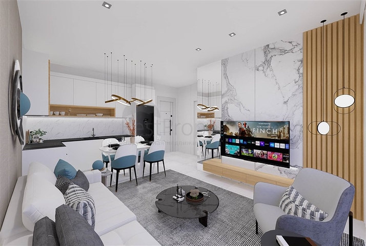 مجمع سكني ببنية تحتية على مسافة قريبة من البحر في منطقة توسمور