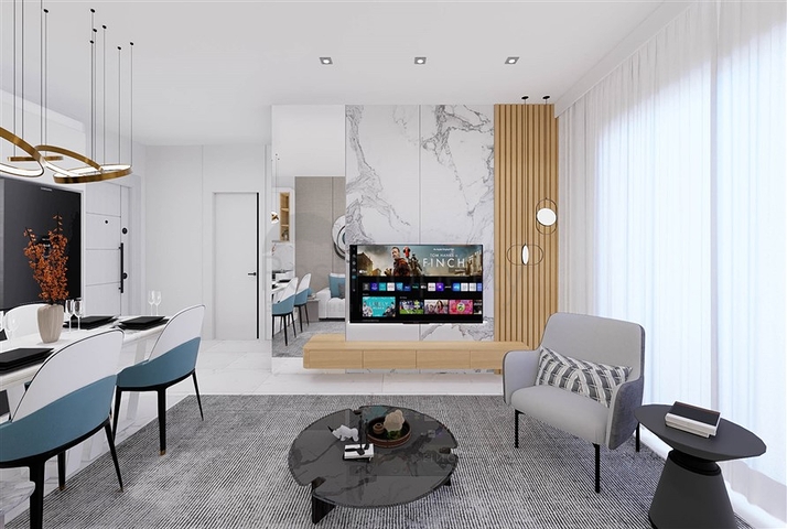 مجمع سكني ببنية تحتية على مسافة قريبة من البحر في منطقة توسمور