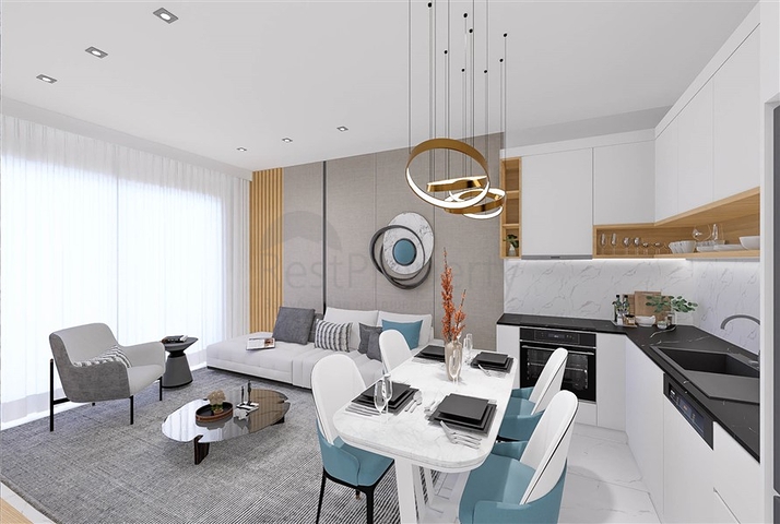 مجمع سكني ببنية تحتية على مسافة قريبة من البحر في منطقة توسمور