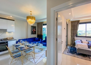 شقة مريحة مع إطلالة بانورامية     