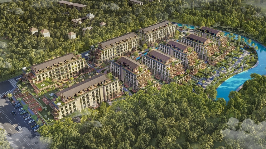 مشروع مفهوم عائلي فريد بالقرب من غابة بلغراد 