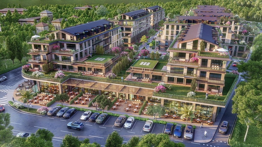 مشروع مفهوم عائلي فريد بالقرب من غابة بلغراد 