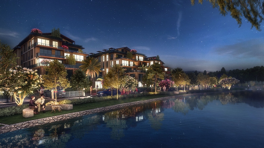 مشروع مفهوم عائلي فريد بالقرب من غابة بلغراد 