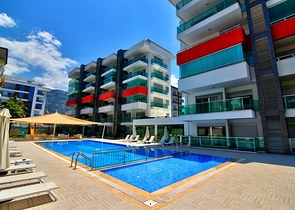 شقة مفروشة 1 + 1 مطلة على البحر في منطقة كستيل