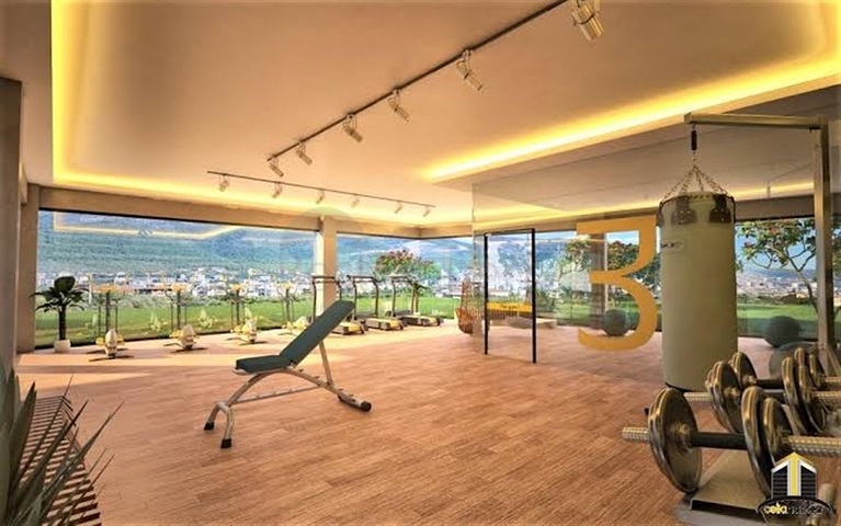 شقة فاخرة 1 + 1 في منطقة أوبا  