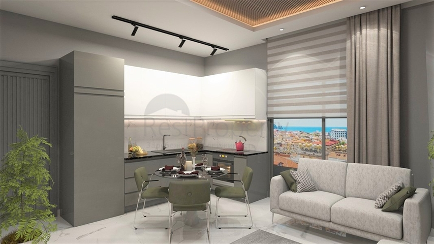 شقة 1+1 على جانب شاطئ كليوباترا الشهير