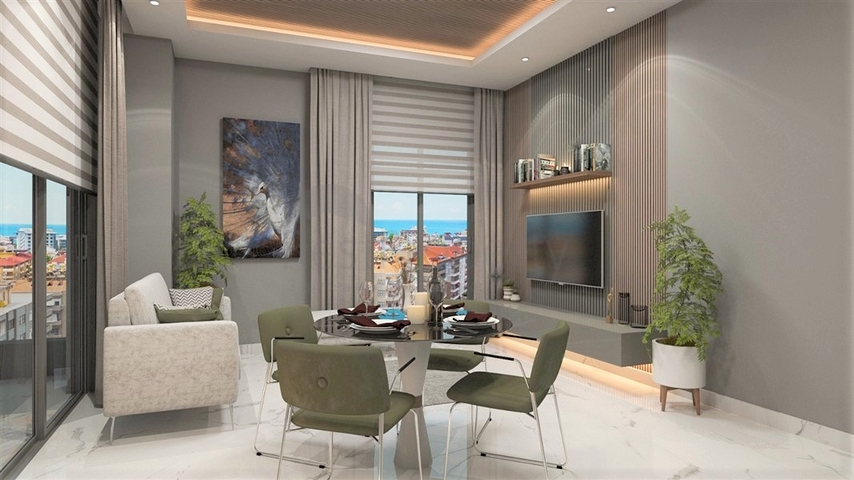 شقة 1+1 على جانب شاطئ كليوباترا الشهير