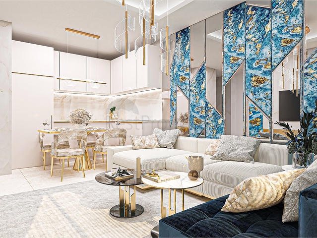 شقة 1+1 في مجمع جديد في حي دميرتاش