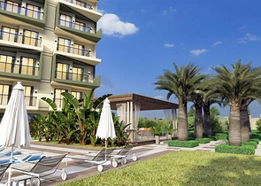 شقة 1+1 في مجمع جديد في حي دميرتاش