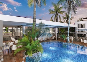 شقق على البحر في مجمع من الدرجة الممتازة 